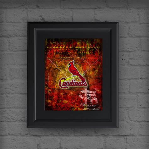 St. Louis Cardinals Poster, Saint Louis Cardinals Artwork Gift, Cardin ...