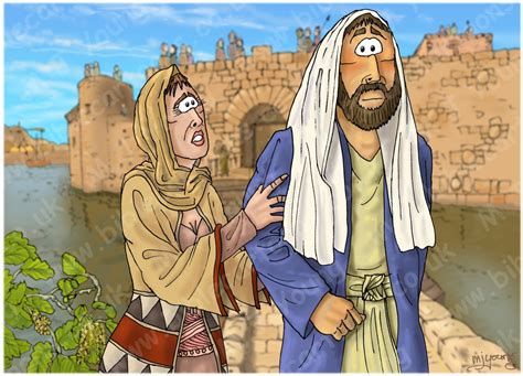 New use of blurred background in Bible Cartoons | Bible Cartoons