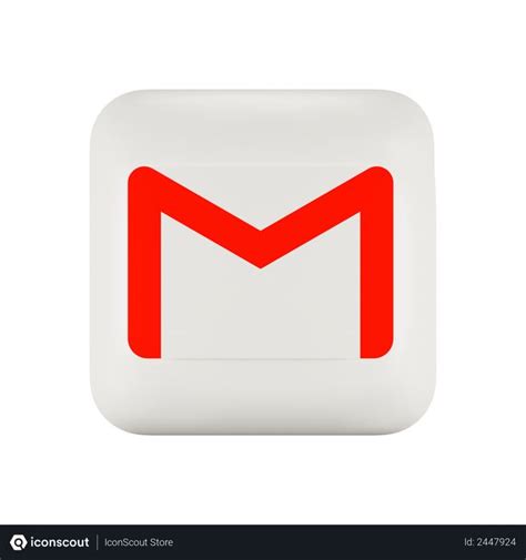 Free Gmail Logo 3D Illustration download in PNG, OBJ or Blend format