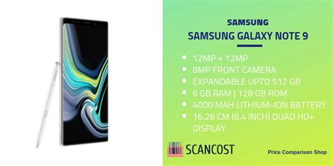 Samsung Galaxy Note 9 Specs And Features | SCANCOST