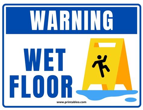 47+ Printable Wet Floor Signs | Free Download