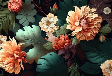 Premium Vector | Beautiful fresh flowers plants season splash autumn summer minimalism ...