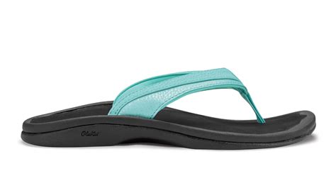 OluKai ‘Ohana - Sea Glass / Black | Women's Beach Sandals