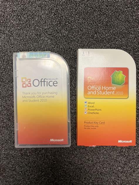 Microsoft Office Home And Student 2010 Product Key Card - No Disc 885370037067 | eBay