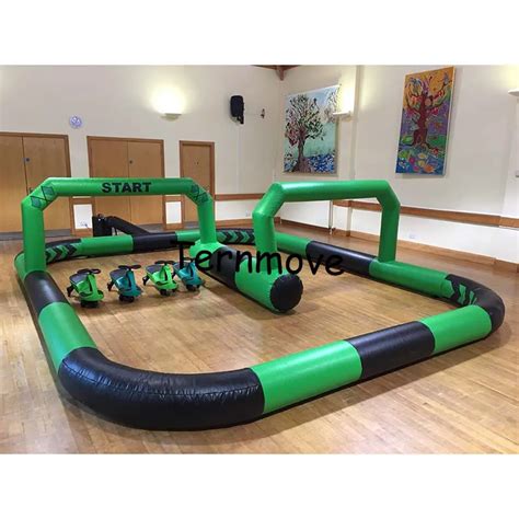 outdoor sports games go kart race track Sport games inflatable zorb ball track inflatable air go ...