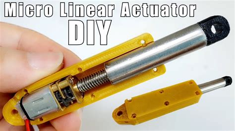 DIY 마이크로 리니어 엑추에이터 장난감용 집에서 만들기 How to make Micro Linear Actuator for Toy at home - YouTube