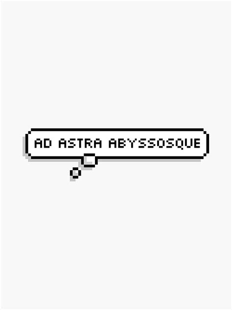 "Ad Astra Abyssosque" Sticker for Sale by ofeden | Redbubble