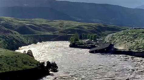 Yellowstone closes after 'unprecedented' rain washes out roads - ABC News