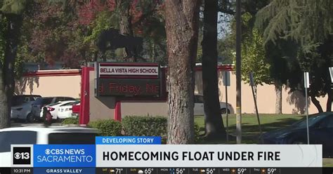 Homecoming float at Sacramento-area high school coming under fire - CBS ...