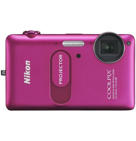 Best Buy: NIKON Coolpix S1200pj Pink 14.1-Megapixel Zoom Digital Camera ...