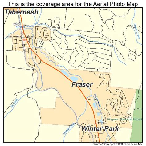 Aerial Photography Map of Fraser, CO Colorado