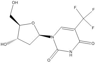 Trifluridine (Trifluridine; FTD; 5-Trifluorothymidine; NSC 529182; NSC ...