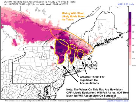 Taking A Closer Look At The Potential Northeast Ice Storm Forecast To Begin Tonight | Weather.us ...