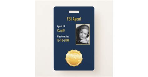 FBI Secret Agent Badge | Zazzle