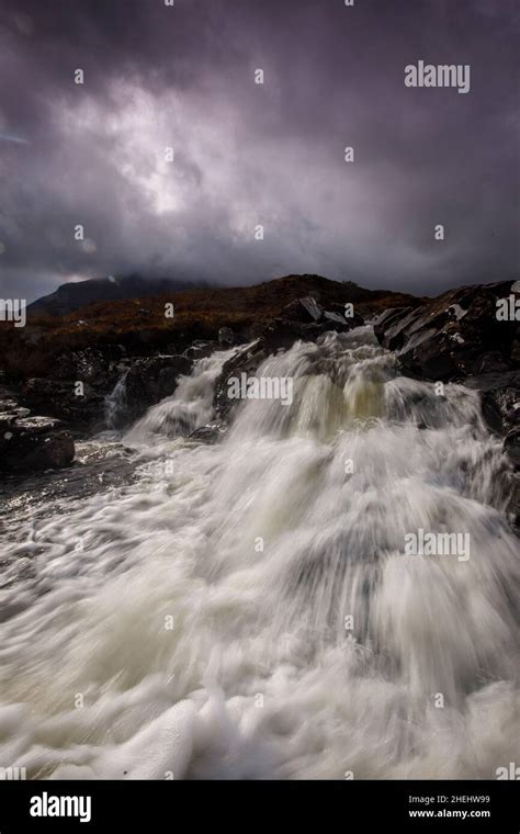 Sligachan Waterfall. Isle of Skye, Scotland Stock Photo - Alamy