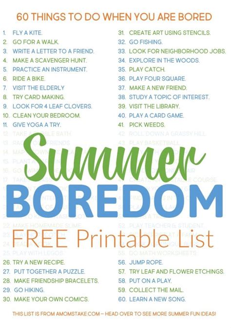 Easy & Cheap Things to do When You're Bored for Kids and Families! - A Mom's Take