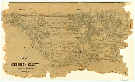 Map of Henderson County – Legacy of Texas