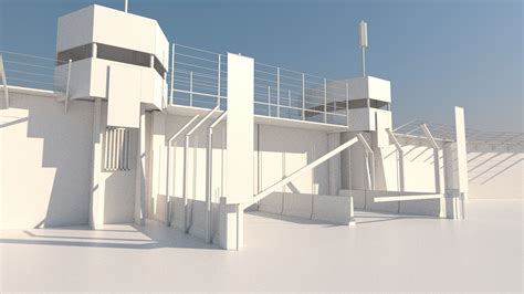 Futuristic Checkpoint/Screening Area — polycount