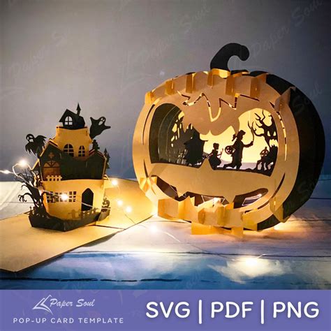 3D Halloween Svg File Halloween Set of 2 Pop up Svg Files: - Etsy