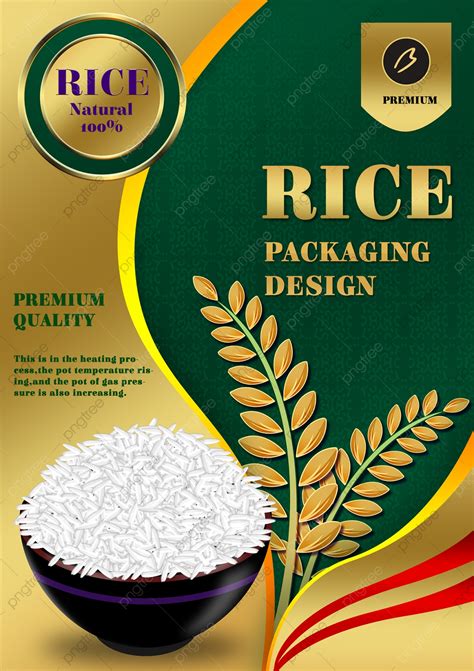 Rice Packaging Thai Green Food Logo Poster Template Download on Pngtree