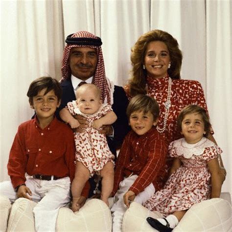 King Hussein and family | Queen noor, Jordan royal family, Royal family