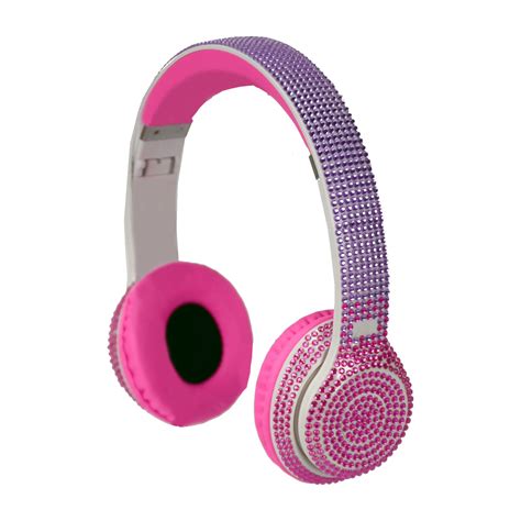 Stereo Bluetooth Bling Headphones, Pink - Play Kids Musical - Maisonette