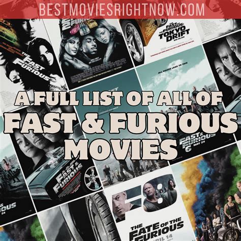 A Full List of all of the Fast & Furious Movies - Best Movies Right Now