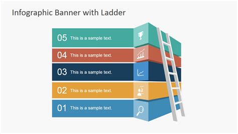 Infographic Banner Template with Ladder for PowerPoint - SlideModel