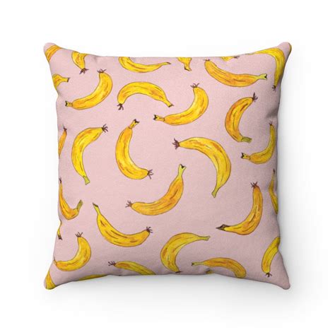 Excited to share the latest addition to my #etsy shop: Pink Banana Throw Pillow, Banana Faux ...