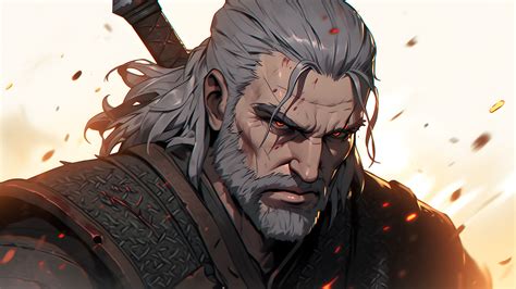 Old Witcher Geralt Desktop Wallpaper - Witcher Wallpaper Desktop