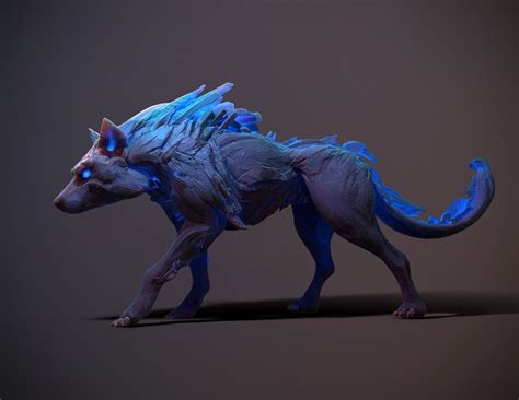 Fantasy Study Ice Wolf, Tyler Smith on ArtStation at https://www ...