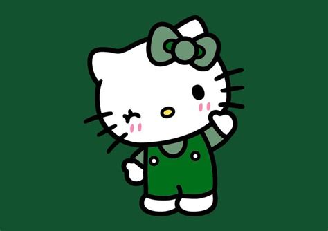 Green hello kitty | Hello kitty wallpaper, Hello kitty art, Hello kitty ...