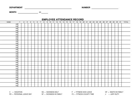 Attendance Calendar 2025 Template Free Job - Wylma Anne-Corinne