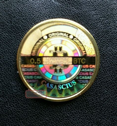 2013 Casascius Coin Brass Half Btc Loaded