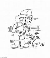 Farmer 2 coloring Page sketch template