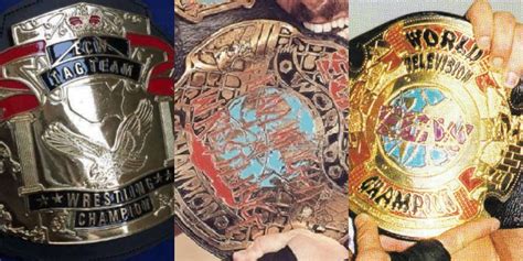 Every ECW Belt Design Ever, Ranked Worst To Best