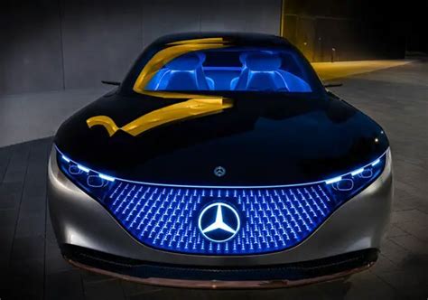 Futuristic Mercedes-Benz VISION EQS Concept Car Features One-Bow Exterior Design for Dramatic ...