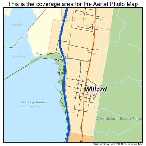 Aerial Photography Map of Willard, UT Utah