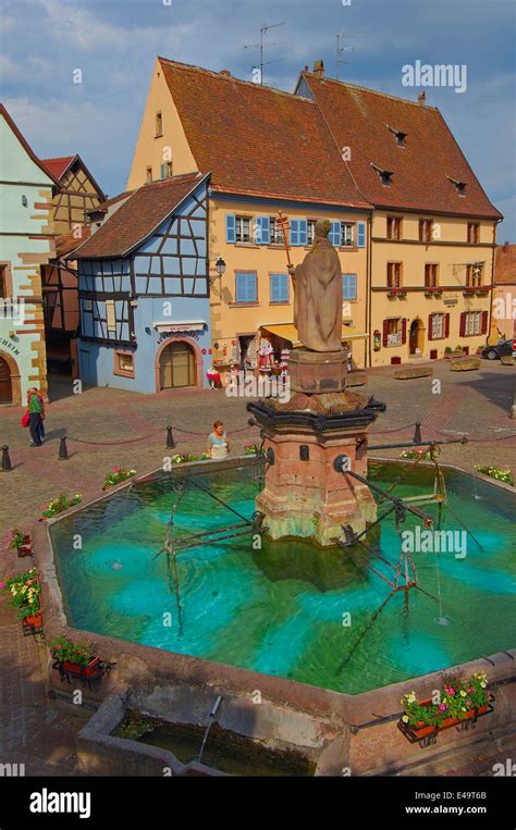 Eguisheim, Place du Chateau, Alsace, Wine Route, Alsace Wine Route ...