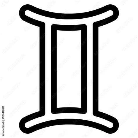 gemini symbol Stock Vector | Adobe Stock