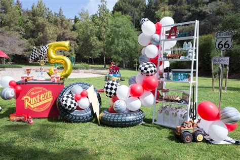 Kara's Party Ideas Lightning McQueen Ka-Chow Birthday Party | Kara's ...