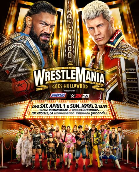 Official WrestleMania 39 poster includes John Cena, Snoop Dogg