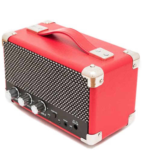 GPO RETRO Westwood Mini Vintage 1960s Bluetooth Speaker in Red