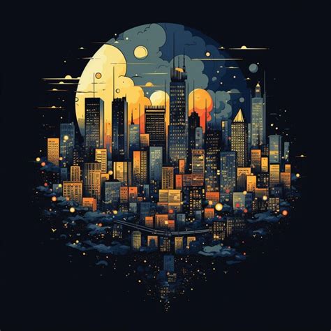 Premium AI Image | city scape vector