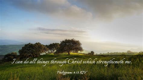 Philippians 4:13 KJV Desktop Wallpaper - I can do all things through Christ which