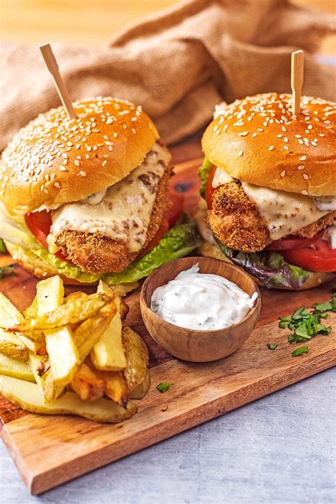 Baked Chicken Burger with Basil Sauce - Hungry Healthy Happy