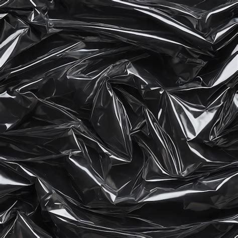 Premium AI Image | Plastic wrap isolated on black background