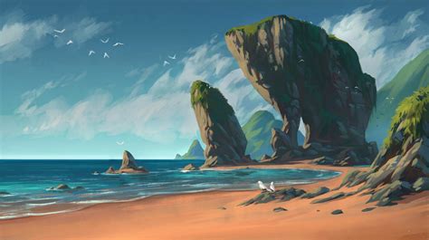 ArtStation - Tropical Island Beach