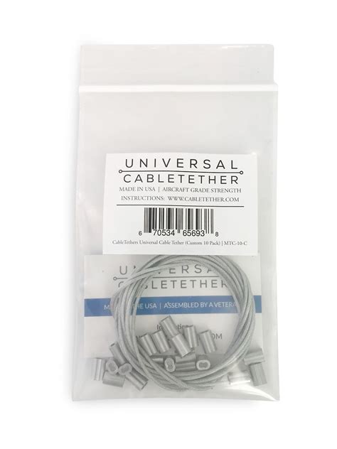 Universal Cable Tether (Custom 10 Pack) | CableTether.com