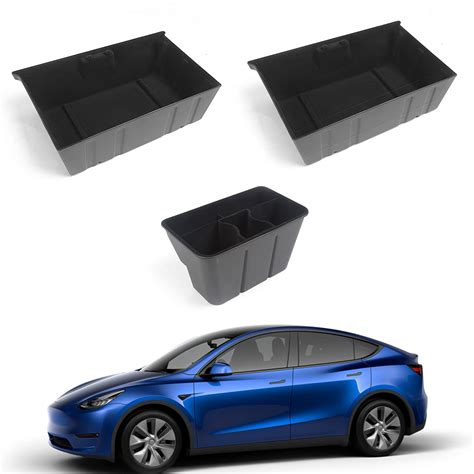 Buy Bomely Fit Tesla Model Y Under Seat Storage Boxs Organizer Tray ...